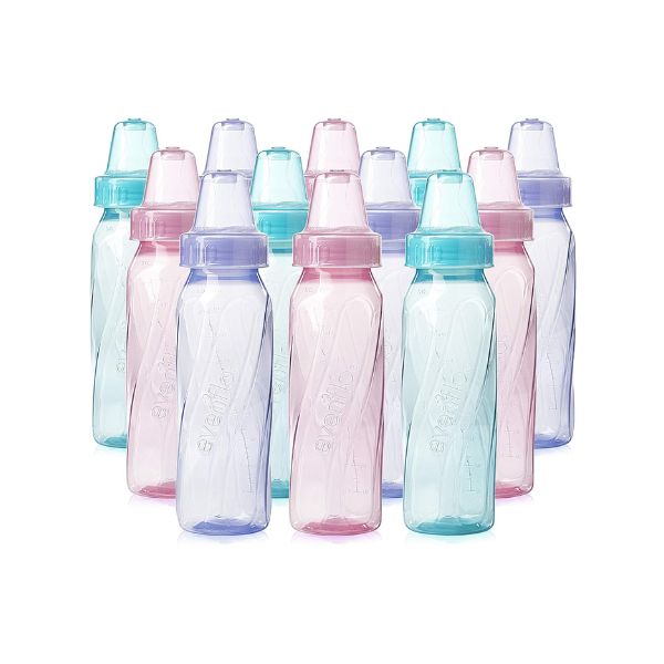 Evenflo Feeding Classic Tinted Baby Bottles, Pink/Lavender/Teal