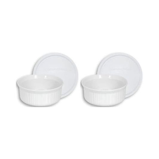 CorningWare 16oz Round Dish w/ Lid (2-Pack).