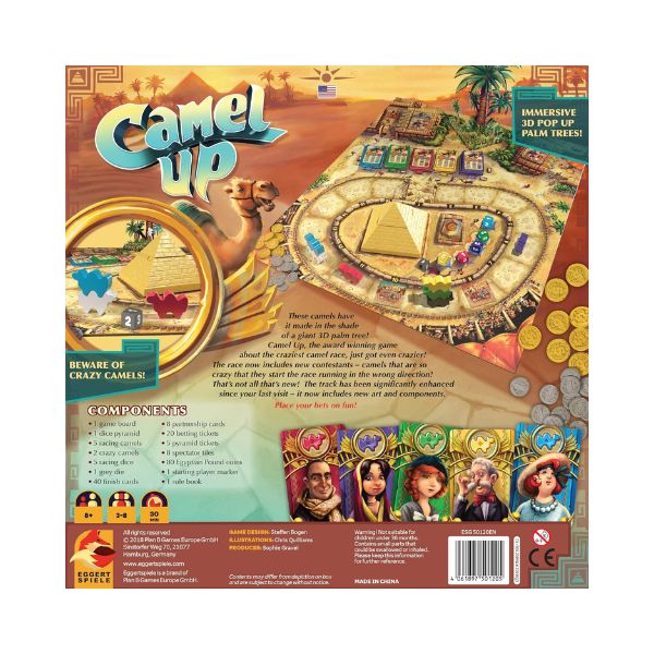 Camel Up (Second Edition) | Strategy , Dice Game |Ages 8 and up | 3 to 8 Players