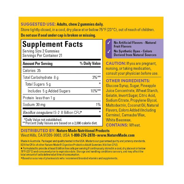 Nature Made Ultra Strength Digestive Probiotics