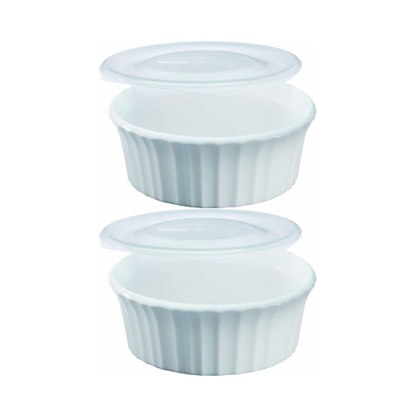 CorningWare Baking Dish French White 1 Dish and a Matching Lid