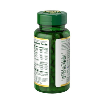 Nature's Bounty Super B Complex with Folic Acid Plus Vitamin C Tablets - 150 ct, Pack of 2