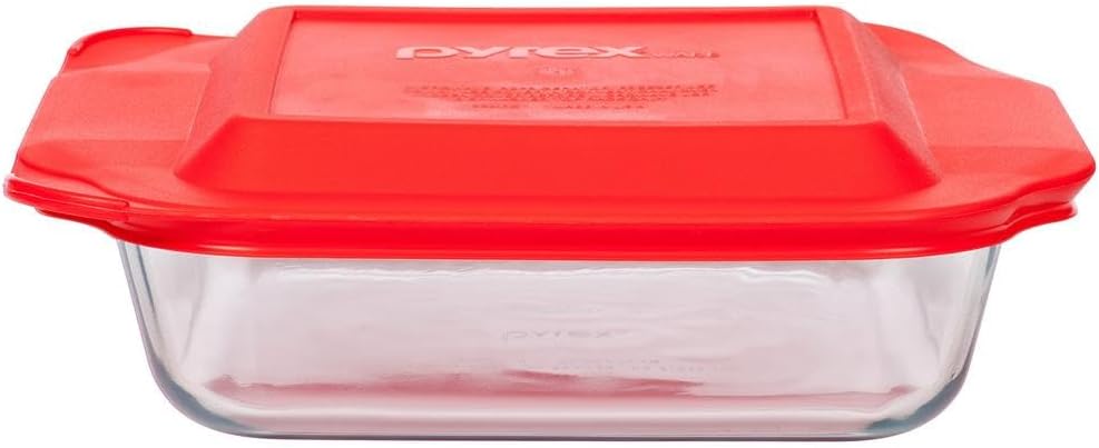 8" Red Square Baking Dish
