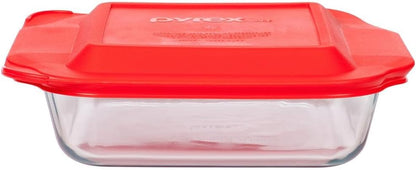 8" Red Square Baking Dish