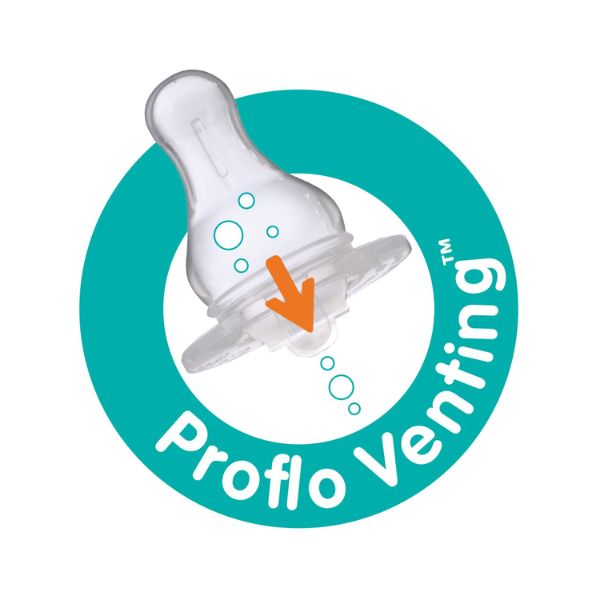 Evenflo Proflo Vented Baby Bottles - 8oz (6-Pack).