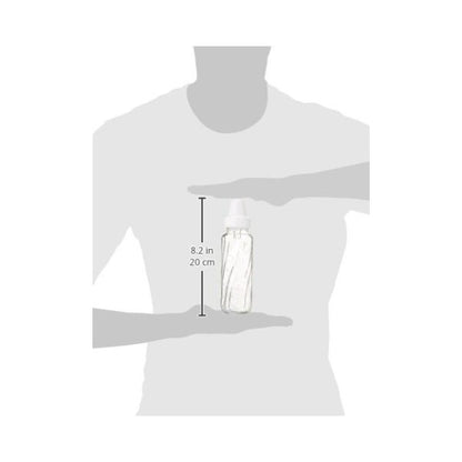 Evenflo Feeding Classic Glass Twist Bottles, 8 Ounce (Pack of 6),Clear,1018611