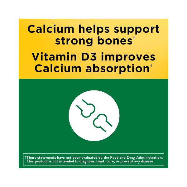 Nature Made Calcium 500mg + D3 - 130 Tabs.