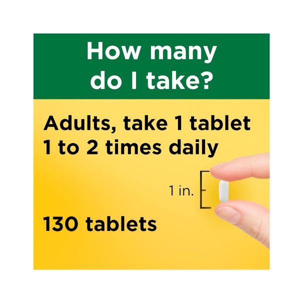 Nature Made Calcium 500mg + D3 - 130 Tabs.