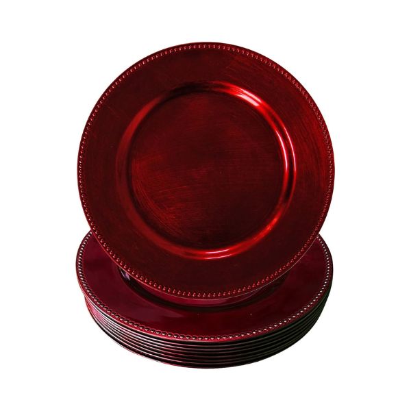 Beaded Charger Plates - 12pcs.