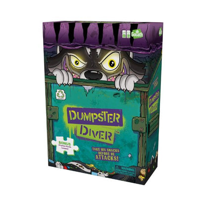 Goliath Dumpster Diver Game w/ 24pc Puzzle - Raccoon Snack Attack