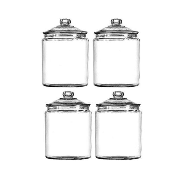Anchor Hocking 102806 Heritage Hill Storage Jar 1 gallon, 4-Pack