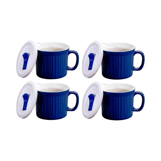 CorningWare 20 Ounce Blueberry Meal Mug With Vented Lid